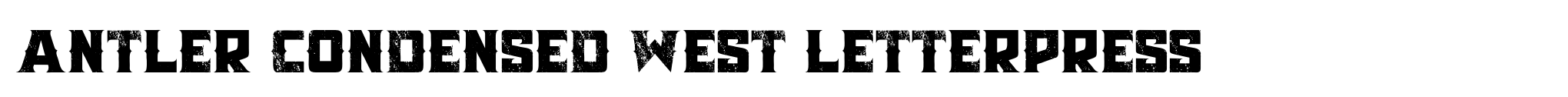 Antler Condensed West Letterpress image